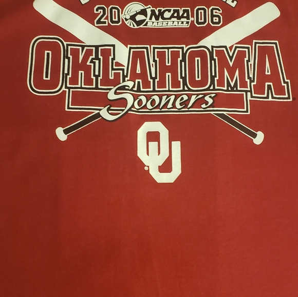 Men's NCAA Baseball 2006 Oklahoma Sooners tshirt - Picture 2 of 3
